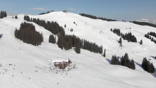 Mountain Hut from a drone