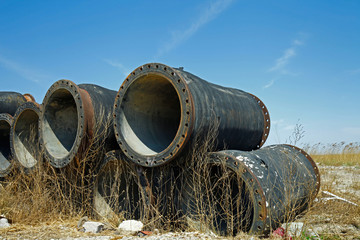 Obraz premium The rusty pipe