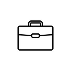 Briefcase icon isolated on white background. Briefcase vector icon