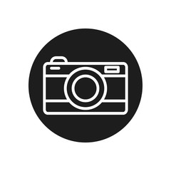 camera device line block style icon vector design