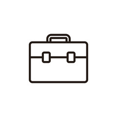 Briefcase icon isolated on white background. Briefcase vector icon