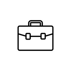 Briefcase icon isolated on white background. Briefcase vector icon