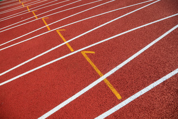 Plastic runway close-up