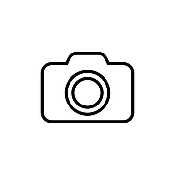 Camera Icon isolated on white background. Camera symbol. Camera vector icon