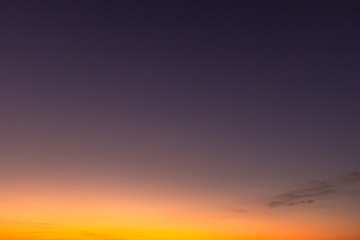 sunset in the sky