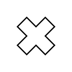 Close icon isolated on white background. Delete icon. remove, cancel, exit symbol