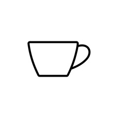 Cup of coffee icon isolated on white background. Coffee cup icon. Coffee vector icon. Tea