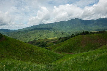 Beautiful mountain view at the north of thailand