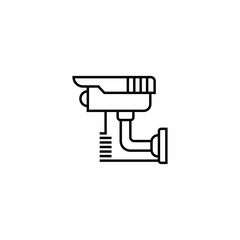 Fixed CCTV, Security Camera Icon Vector. Trendy Flat style for graphic design, Web site, UI. EPS10. - Vector illustration