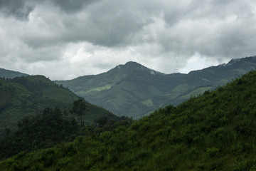 Fototapeta premium Beautiful mountain view at the north of thailand