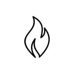 Fire icon vector. Fire flame icon template. Fire flames symbol vector sign isolated on white background.