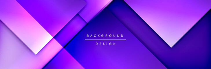 Square shapes composition geometric abstract background. 3D shadow effects and fluid gradients. Modern overlapping forms