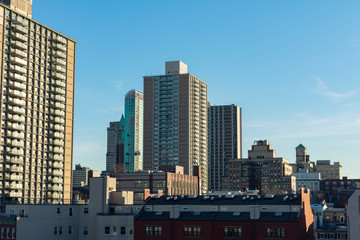 Skyline of Brooklyn Heights in Brooklyn New York