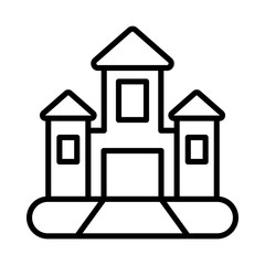 toy castle on white background, baby toys