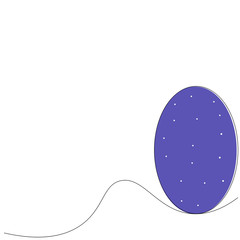 Easter egg colorful background, vector illustration