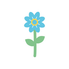 Isolated flower flat style icon vector design