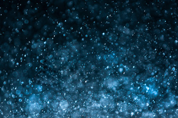 Abstract bokeh background with soft light background Blur wall, blue background