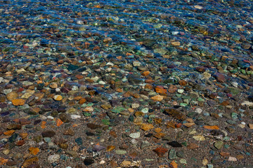 Stones on Gutierrez Lake. Bariloche, Argentina
