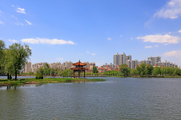 Fototapeta premium North River park scenery, Luannan County, Hebei Province, China