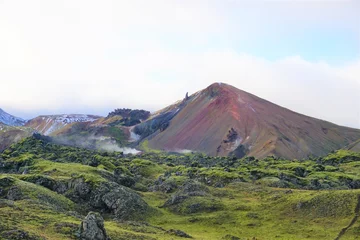 Foto op Canvas Heiße Quellen in den Rainbow Mountains auf Island © nb img
