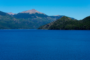 Fototapeta premium View of Gutierrez Lake and the mountains. Bariloche, Argentina