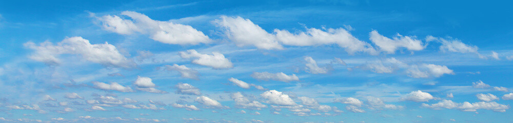 Naklejka na ściany i meble Beautiful sky clouds background. Perfect skyline
