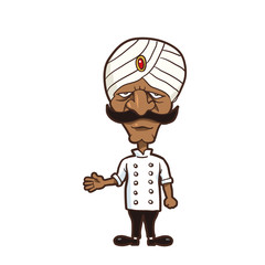 イラスト ：インド シェフ