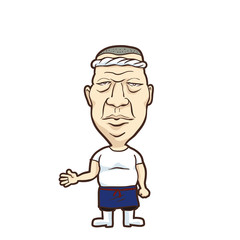 イラスト ：ラーメン屋の親父
