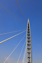 Steel beam and cable-stayed cable