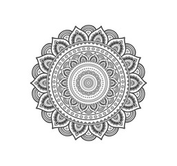 Circular pattern in form of mandala for Henna