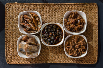 Chinese snacks about beef, beef noodles and beef soup