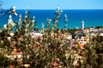 lighthouse tower on the port of San Benedetto del Tronto, Ital