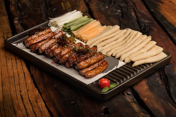 Chinese banquet dishes with various styles, delicious taste and rich colors