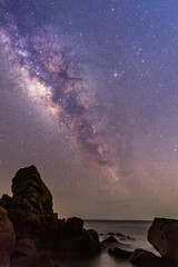 The Milky way by the sea