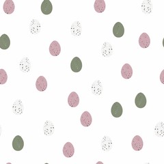 Easter seamless pattern with eggs. Perfect for wallpapers, pattern fills, web page backgrounds, surface textures, textile. 