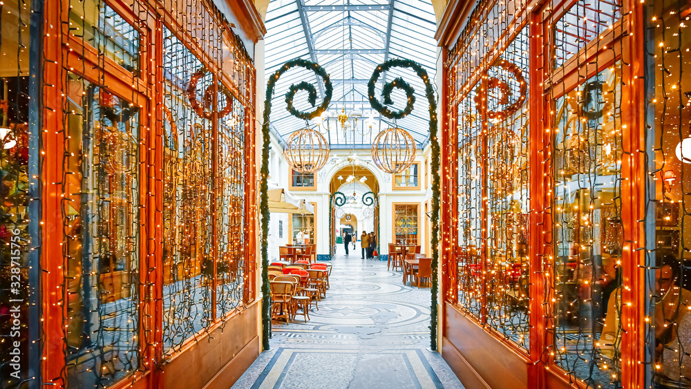 Wall mural galerie vivienne - paris - france