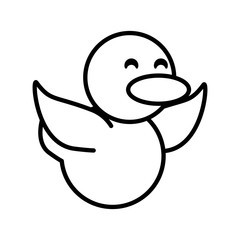duck on white background, baby toys