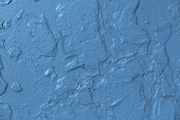 blue classic paint on an old wall