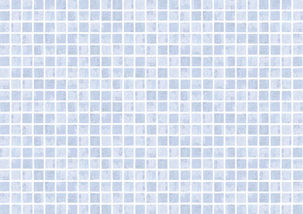 水彩で描いた青いタイル背景