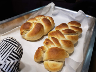Real simple homemade bread recipe made by Brazilian or Latin with  natural fermentation