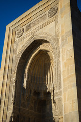 Fototapeta na wymiar Historic buildings in the center of the capital of Azerbaijan.