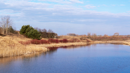 Obraz premium Twierdza Osowiec. Rzeka Biebrza, Podlasie, Polska