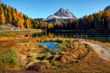 Lago di Antorno, Dolomites, Italy