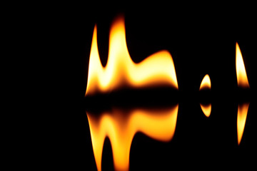 Blurred blaze fire flame background