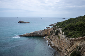 Nice landscape of the sea of ​​Ibiza, Spain