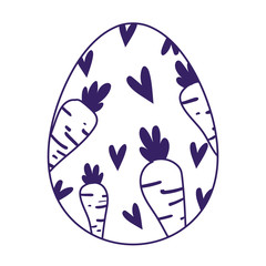 happy easter decorative egg ornament season icon