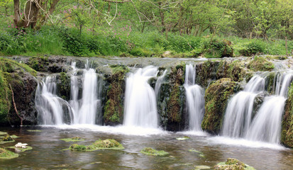 Waterfall in Lathkill Dale, Derbyshire