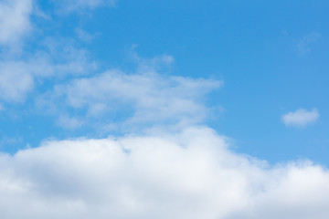 blue sky with light white clouds