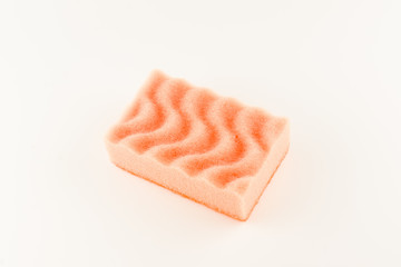 foam rubber sponges isolated on a white background for washing dishes