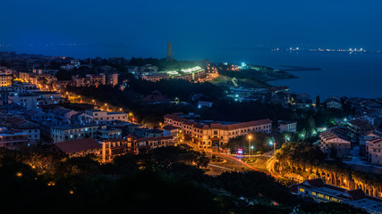 Chinese classical architecture in the night